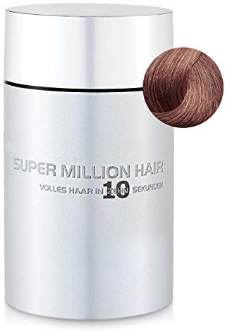 Super Million Hair Haar Fasern und Schütthaar, hochwertiges Streuhaar zur Haarverdichtung, 15 g, Auburn (8)