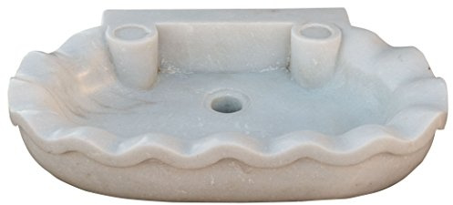 Biscottini vasque à poser salle de bain 58x39x13 cm | Lavabo salle de bain Made in Italy | Lavabo wc en marbre