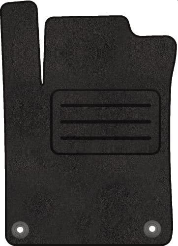 Fahrer Fußmatte Velours Fahrerseite Fahrermatte für Citroen C3 II (2009-2015) - 1-teilig - Passgenau