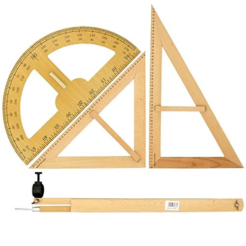 WRLRUILIAN Mathe-Kompass Math Compass Winkelmesser Multifunktionskompass Zeichnung Lehrer Kompass Set 50 cm Große Kompass Unterrichtshilfe Schreibwaren Werkzeug Tragbares Kompass-Set (Color : Yellow)