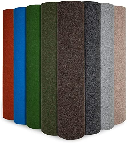 KARAT Tapis Gazon Artificiel au mètre - Farbwunder Park - Débit antidérapant - Moquette Extérieure (200 x 200 cm, Beige)