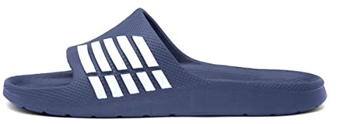 Shoe Zone - Adults Navy and White Stripe EVA Slider - Size 9 UK - Blue