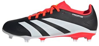 Adidas Unisex niños Predator League Firm Ground Football Boots, Core Black/Cloud White/Solar Red, 36 EU