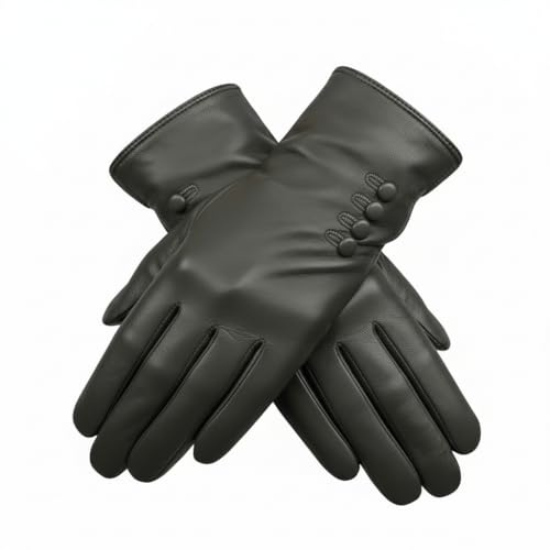 Damen Echtes Weiches Leder Handschuhe Vollständig Gefüttert