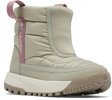 Columbia Snowtrot Mid Botte de Neige, Grey Green/Fig, 32 EU