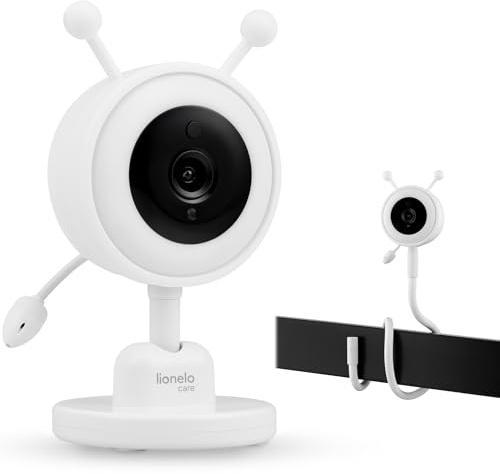 Lionelo Babyline 3.2 Camera, Kamera Full HD für Babyphone, 1920x1080 px, Reichweite 50m / 350m Nachtmodus 7m, Zwei-Wege-Kommunikation, Kopplung von bis zu 4 Kameras, 3-facher Zoom