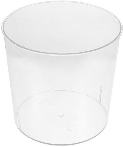 Ciieeo Transparenter Blumeneimer 6.54 Zoll Rund Kunststoff Vase Für Frische Blumenaufbewahrung Und Dekoration Im Haushalt Büro Mit Modernem Design