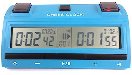 Jolsaawie Ajedrez Profesional Temporizador Digital Reloj de Ajedrez Cuenta AtráS Juego de Mesa CronóMetro CompeticióN Contador de Horas