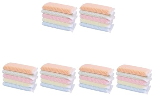Beavorty 30pcs Kitchen Sponge Scrubber Double Side Scouring Pads Cleaning Pad for Dishes Eco Friendly Sponges Washing for Kitchen Cleaning Products Random Color