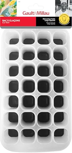 GAULT&MILLAU - Bac à Glaçons - Design pratique pour un démoulage facile - Idéal pour rafraîchir vos boissons - Lot de 1, La Collection Apéritif et Oenologie