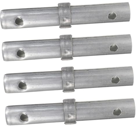 Gerüstverbindungsstift Verzinkt aus Stahl 4 Stück für Mobile Baugerüste | Silber, Schwere Ausführung, Präzise Gefertigt, Zubehör für Baugerüste, Verstärkte Verbindungen