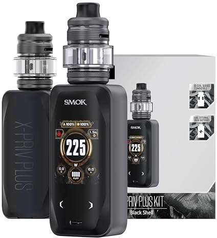 SMOK X-Priv Plus Kit Mod 225W TF-D Subtank 5,5 ml Negro
