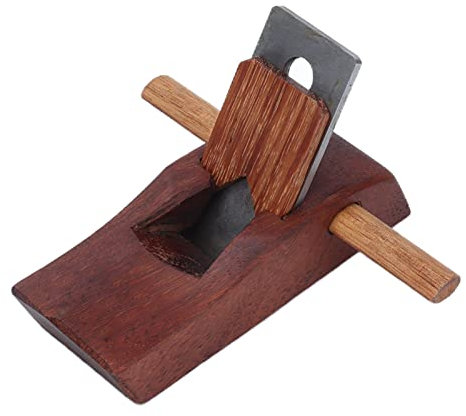 Wooden Hand Planer Teakwood and Manganese Steel Construction with Blades Ideal for Carpentry Woodworking DIY Handicrafts Detail Work Small Narrow Areas Model SK 813 100