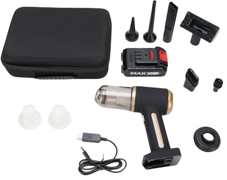 ZJchao Aspirateur de Voiture sans Fil 60W 10000PA Portable Portable avec Une Aspiration Puissante et Rechargeable et Puissante pour Une Utilisation Intérieure de la Voiture