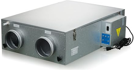 VENTS-US Frigate HRV 120s Heat Recovery Ventilator – Whole House Ventilation Fan with Up to 118 CFM and Freeze Protection