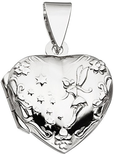 Jobo Damen-Medaillon Herz Fee aus 925 Sterling Silber