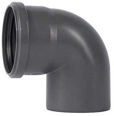 Ostendorf HTsafe arco 87 gradi DN 110 mm tubo HT grigio