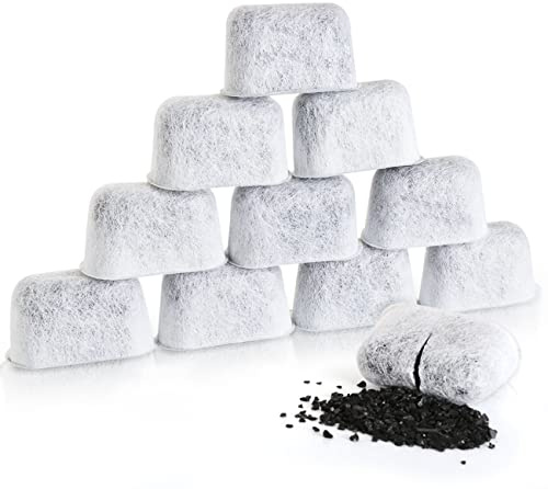 Hengsong Wasserfilter Kartuschen,12er Set Aktivkohlefilter Wasserfilter Filter für Kaffeemaschine Kaffeemaschinen Ersatz Wasserfilter Kaffeemaschine Filter Non-Woven Aktivkohlefilter Set