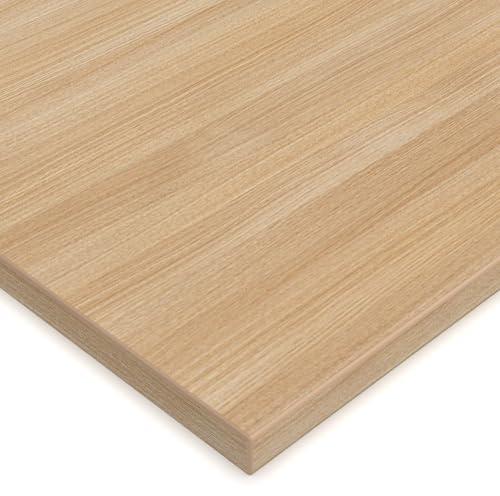 X57 Tischplatte 19mm Zuschnitt nach Maß 2mm ABS Kante Umleimer Dekorplatte Holzplatte Spanplatte (Eiche)