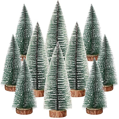 Weihnachtsbaum, 10Stück Mini Weihnachts Baum,Christmasbaum Mini Grün,Weihnachtsbaum Miniatur,Mini Künstlicher Weihnachtsbaum,Weihnachts Baum Klein,Künstlich Klein Weihnachtsdeko,Bäumchen Weihnachten