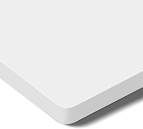 SANODESK Tischplatte 120x60 cm Schreibtischplatte – Perfekt für höhenverstellbare Schreibtische, Esstische und mehr stabile Tischplatte langlebig (Weiß)