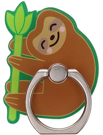 Sleepy Sloth Animal Cute Phone Ring Holder Grip Finger 360 Mount Stand Mobile Universal Loop for All Smartphones