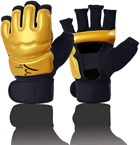 Guantes de boxeo para kickboxing, artes marciales mixtas, guantes de boxeo para hombres, mujeres, niños, saco de boxeo de medio dedo, guantes de combate, guantes de taekwondo para hombres y mujeres