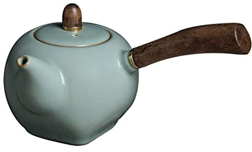Théière Japonaise Théière en Fonte Chinoise Théière en céramique 250 ml avec service à thé en bois et décorations de meubles Theiere Fonte Theiere Japonaise