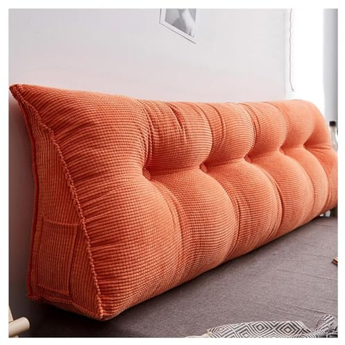 Mosnesrt Rückenkissen 150cm Lesekissen Bett/Couch, Ergonomisch Keilkissen für Nacken, Dreieckiges Sofakissen Bücherkissen mit abnehmbarem waschbarem Bezug, Sitzkissen, Wandkissen, Blau