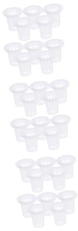BESPORTBLE 30 STK Netzbecher Hydroponischer Korb Hydroponische Pflanzbecher Strapazierfähige Netztöpfe Pflanzennetztöpfe Eimer Netztopf Hydroponische Gemüsetöpfe Pflanzkorb Aus Mesh Netzkorb