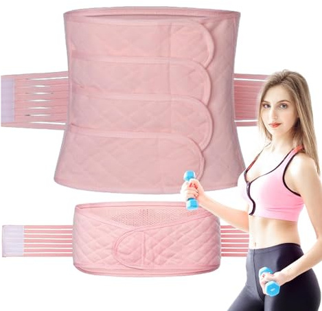 Belly-band för postpartum – kvinnor postnatal post band, justerbar elastisk efter förlossningen belly band wrap, postpartum midjetrimmer, support recovery girdles, andningsbar post pregnancy belly