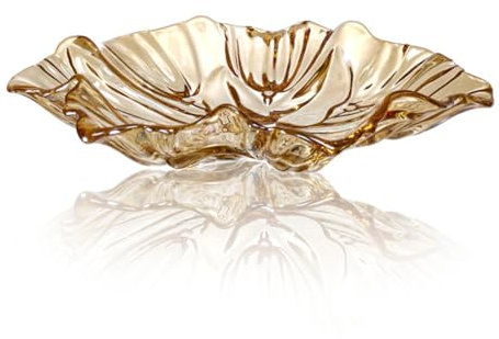 JUNYFFF Corbeille À Fruits en Bol Décoratif, Panier À Fruits en Multicolore, Verre en Cristal Coupe De Fruits Ménage Maison Créative Pot De Bonbons Salon Moderne Présentoir À Fruits,E