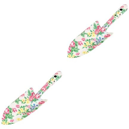 TOYANDONA 2 Palas De Jardinería con Estampado Paleta Palas para Agujeros Pala para Nieve Pala para Acampar Herramienta para Desherbar Rastrillos para Zanjas Herramientas De Jardín