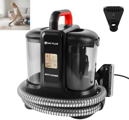 WELAIRICH Spot Cleaner, Stain Cleaning Small Handheld Shampooer Machine, 13000PA Powerful Suction Handheld Vacuum Cleaner with Dual-Tank (1.2L+0.6L), 450W Portable Pet Spot Cleaner for Sofa, Carpet