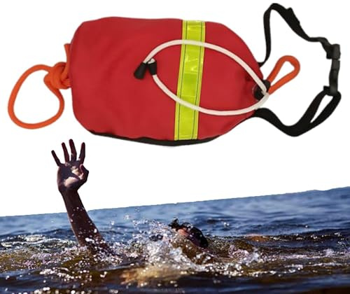 Cuerda de rescate acuático: dispositivo de salvamento multifuncional, | Cuerda de rescate para rescate acuático, dispositivo de ahorro multifuncional, de flotación arrojable, equipo de seguri