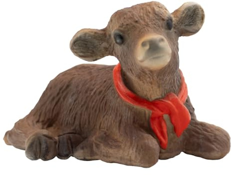 Bullyland 62321 - Spielfigur Alpenkalb Nina, ca. 6,5 cm große Tierfigur, detailgetreu, PVC-frei, ideal als kleines Geschenk für Kinder ab 3 Jahren