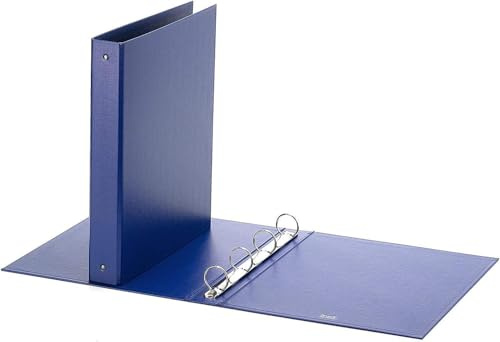 Favorit Raccoglitore 4 Anelli Formato 25x35 cm Diametro 30 mm Colore Blu