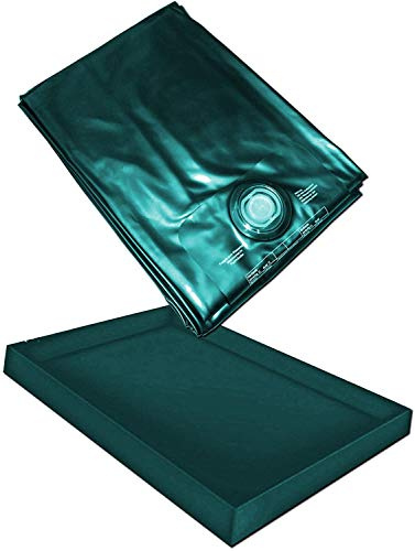 Hardside Wasserbetten Wasserkern Wasserbettmatratze Wasserbett Matratze Mono UNO + Sicherheitswanne Auslaufwanne Wanne Standup Liner Safety Liners (183 x 213 cm F6 (Kingsize))