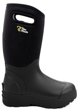 TwoTracks Neoprenstiefel Gummistiefel Baruga Herren Hoch schwarz (45)