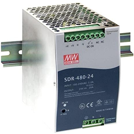 MeanWell SDR-480-24 480W 24V 20A Hutschienen Netzteil DIN-RAIL