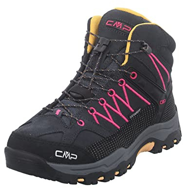 CMP Kids Rigel Mid Trekking Shoes Wp, Scarpe da trekking Unisex - Bambini e ragazzi, Antracite Bouganville 54UE, 33 EU