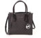 Michael Kors Damen Mercer Medium Logo and Leather Kuriertasche, Schwarzes PVC