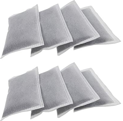 8 Pack Activated Charcoal Odor Absorbing Filter Refill Deodorizer Compatible with iTouchless Trash Cans 8 Gallon and Larger (Large)