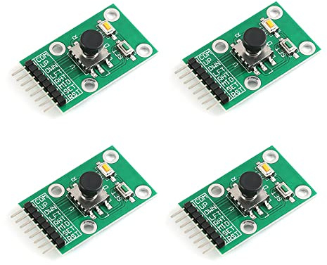 RAKSTORE Navigationstasten-Modul mit fünf Richtungen für MCU-Spiele, 5D-Rocker-Joystick-unabhängige Tastatur für Arduino-Joystick-Modul, 4 Stück