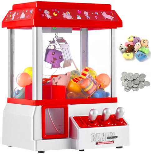 VISATOR Greifautomat Candy Grabber SüßIgkeiten Automat Spender Arcade Süßigkeitenautomat Greifer Spielautomat Greifarm Vending Claw Machine