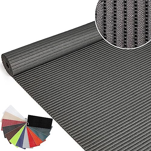 ANRO Weichschaummatte Meterware Badematte Schaumstoff Grau 100x65 cm | Rutschfest · Weich & trittschalldämmend · Breit · Zuschneidbar