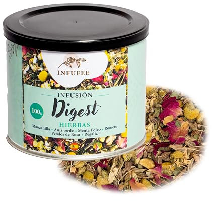 Infuso Camomilla 100g – Tisana Fiori Secchi con Camomilla, Anice Verde, Menta Poleo Naturale, Infuso Rilassante Senza Teina in Lattina, Tisana per Dormire, Relax e Digestione