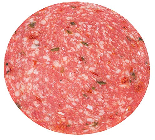 FJAUOQ Salami Runde Decke mit geräucherten Wurstscheiben, lustig, 152,4 x 152,4 cm, Wohnzimmer/Schlafzimmer/Sofa, Couch, warm, weich, für drinnen und draußen, große Decke für Kinder und Erwachsene