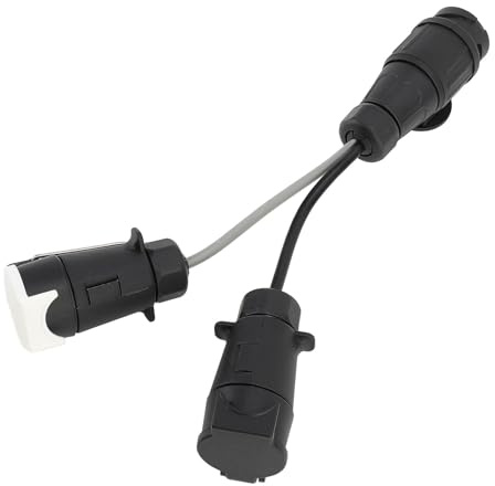 13-poliger Doppelstecker mit 7-poligem Stecker, Anhängerkupplung, 12 V, EU-Stil, Anhängeradapter