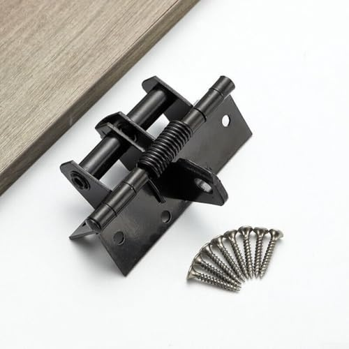 Muelle de cierre de puerta, bisagra de posicionamiento de resorte multifuncional adecuado para instalar en techo corredizo y aberturas de ventilación, etc. (negro)